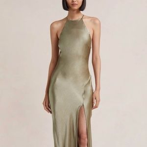 BEC + BRIDGE LOREN HALTER MIDI DRESS